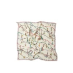 Versace Printed Silk Twill Scarf 90 cm in White and Hangin' Out Print | Scarves | Coveti