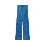 Versace Printed Viscose-Jersey Pajama-Style Pants in Blue | Pants | Coveti
