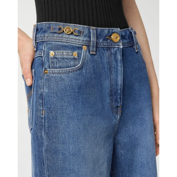 Versace Regular Jeans in Blue, Ref. 1011519, view 3 | Denim