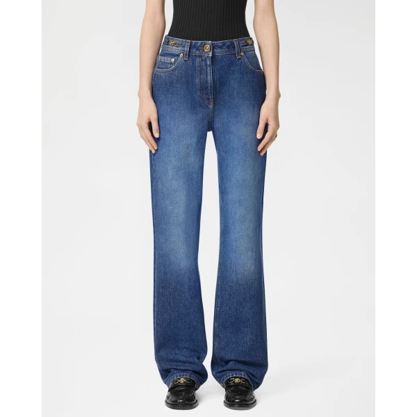 Versace Regular Jeans in Blue, Ref. 1011519, view 4 | Denim
