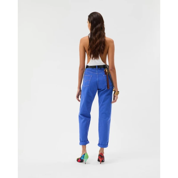 Versace Regular Jeans in Blue, Ref. 1024569, view 3 | Denim