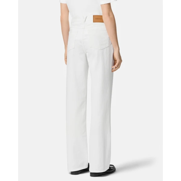 Versace Regular Jeans in White, view 5 | Denim