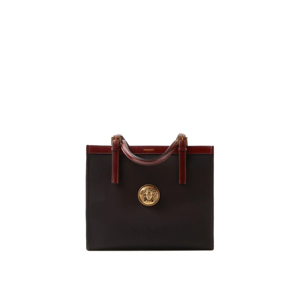 Rivière Canvas Tote in Black and Brown