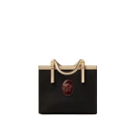 Versace Rivière Canvas Tote in Black | Totes & Top-Handle Bags | Coveti