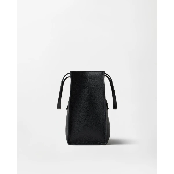 Versace Rivière Large Leather Tote in Black, view 2 | Totes & Top-Handle Bags