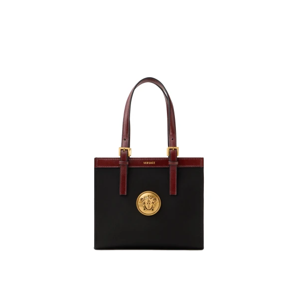 Rivière Mini Canvas Tote in Black and Brown
