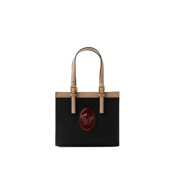 Rivière Mini Canvas Tote in Black