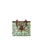 Versace Rivière Printed Canvas Tote in Green | Totes & Top-Handle Bags | Coveti