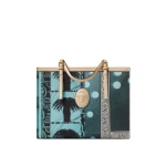 Versace Rivière Printed Large Canvas Tote in Print | Totes & Top-Handle Bags | Coveti
