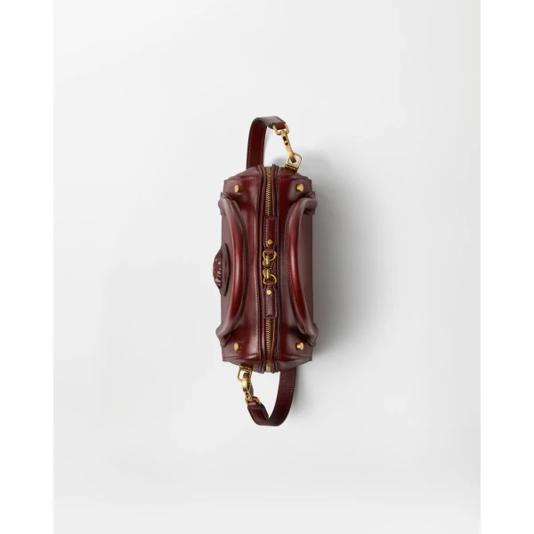 Versace Roomy Small Leather Boston Bag in Brown, Ref. 1A17453, view 4 | Totes & Top-Handle Bags