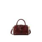 Versace Roomy Small Leather Boston Bag in Brown, Ref. 1A17453 | Totes & Top-Handle Bags | Coveti