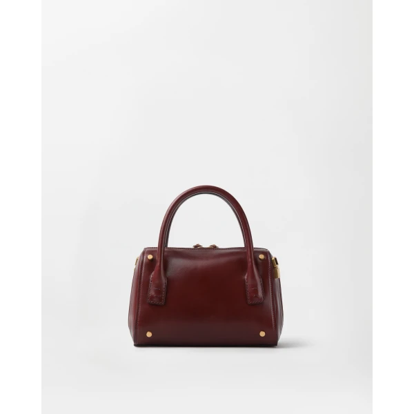 Versace Roomy Small Leather Boston Bag in Brown, Ref. 1A19197, view 5 | Totes & Top-Handle Bags