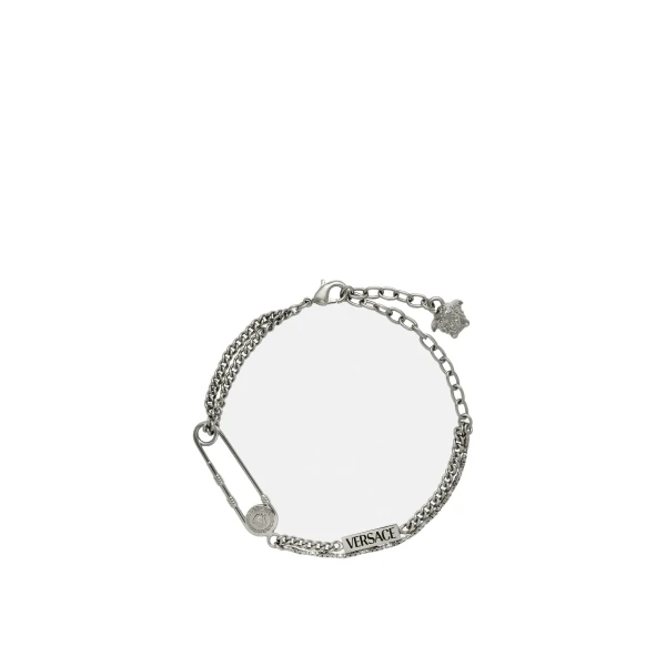 Safety Pin Bracelet in Silver