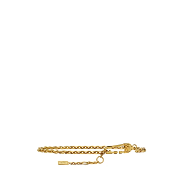 Safety Pin Chain Belt 0.8" in Gold
