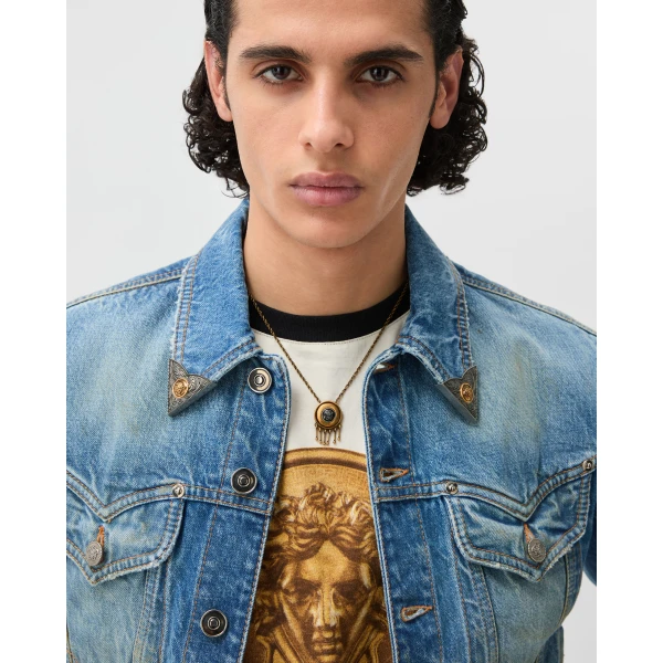 Versace Scudo Necklace in Gold, view 2 | Necklace