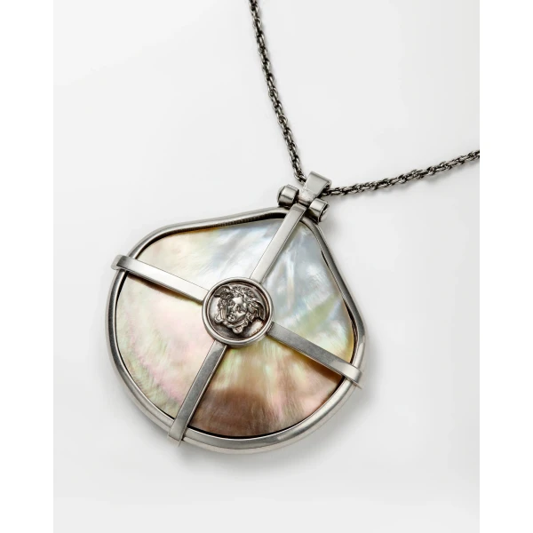 Versace Sea Frames Necklace in Silver, view 3 | Necklace