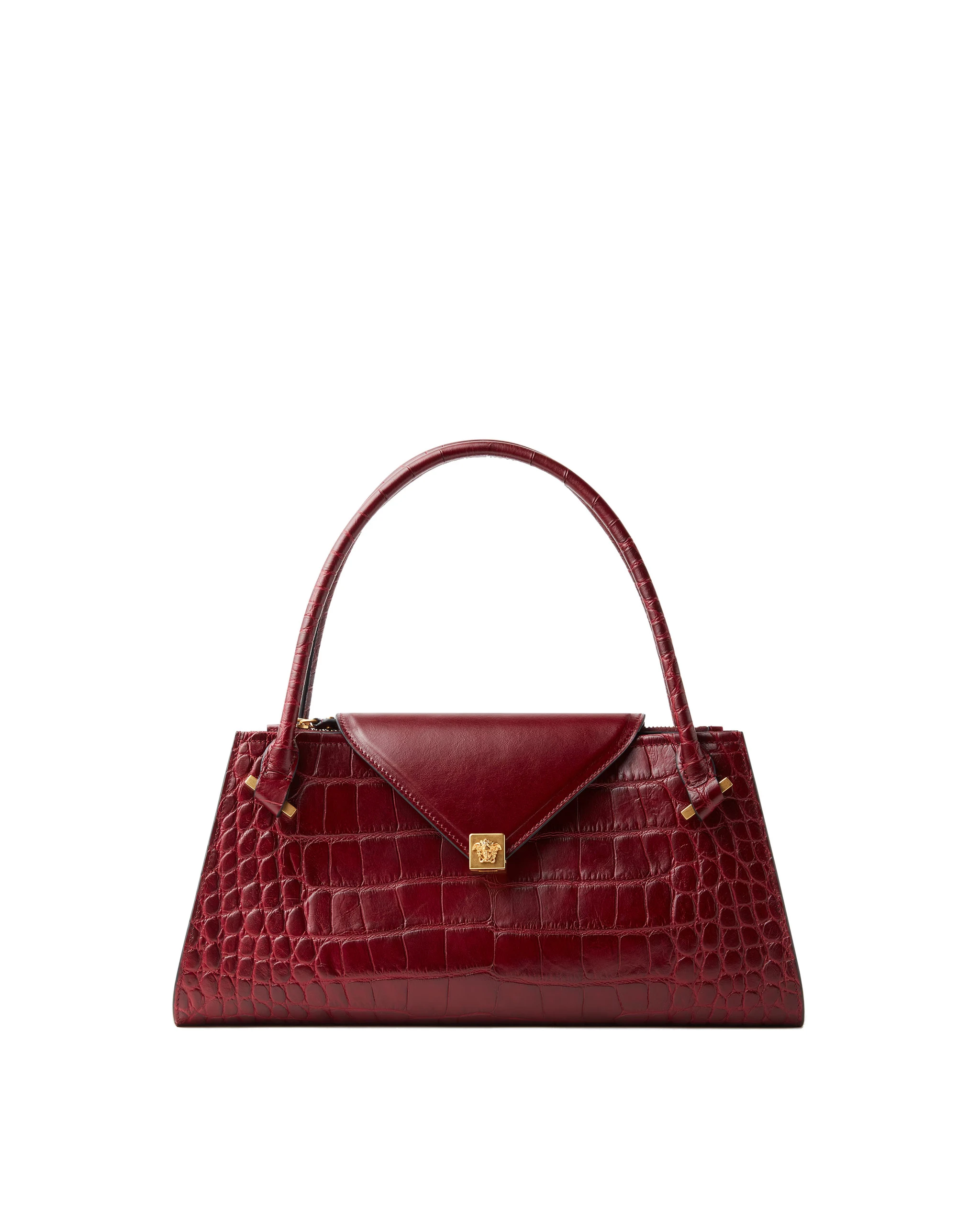 Versace Severine Croc-Effect Leather Shoulder Bag in Red Versace Severine Croc-Effect Leather Shoulder Bag in Red | Shoulder & Crossbody Bags | Coveti