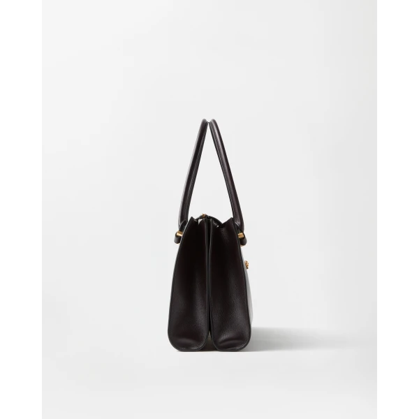 Versace Severine Large Leather Shoulder Bag in Brown, Ref. 1LC7G, view 3 | Shoulder & Crossbody Bags