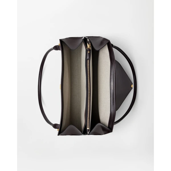Versace Severine Large Leather Shoulder Bag in Brown, Ref. 1LC7G, view 5 | Shoulder & Crossbody Bags