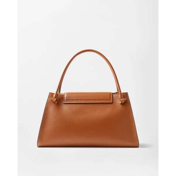 Versace Severine Large Leather Shoulder Bag in Brown, Ref. 1NH4G, view 6 | Shoulder & Crossbody Bags