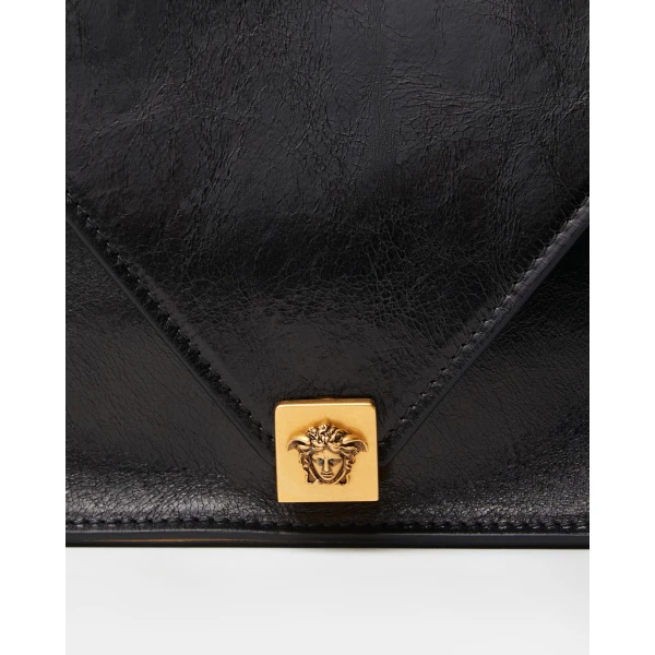 Versace Severine Leather Mini Bag in Black, view 3 | Mini Bags