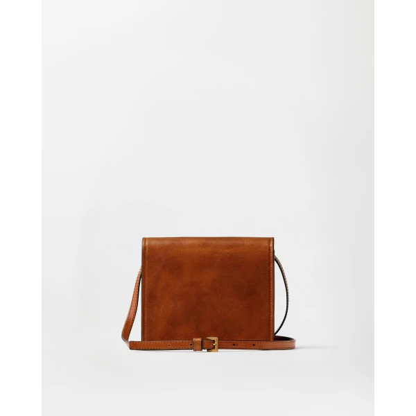 Versace Severine Leather Mini Bag in Brown, view 5 | Mini Bags