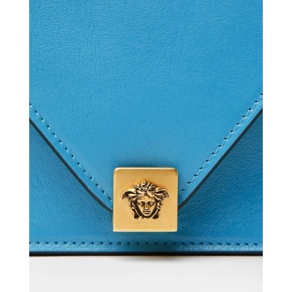 Versace Severine Leather Mini Bag in Light Blue, view 4 | Mini Bags