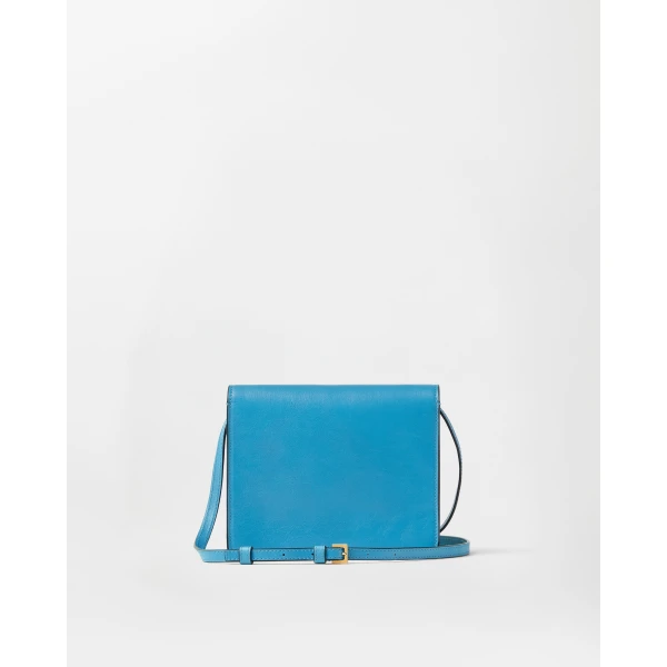 Versace Severine Leather Mini Bag in Light Blue, view 6 | Mini Bags