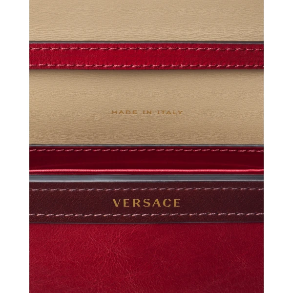 Versace Severine Leather Mini Bag in Red, view 6 | Mini Bags