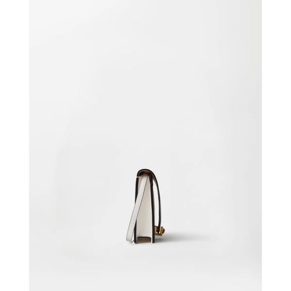 Versace Severine Leather Mini Bag in White, view 2 | Mini Bags