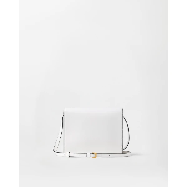 Versace Severine Leather Mini Bag in White, view 5 | Mini Bags