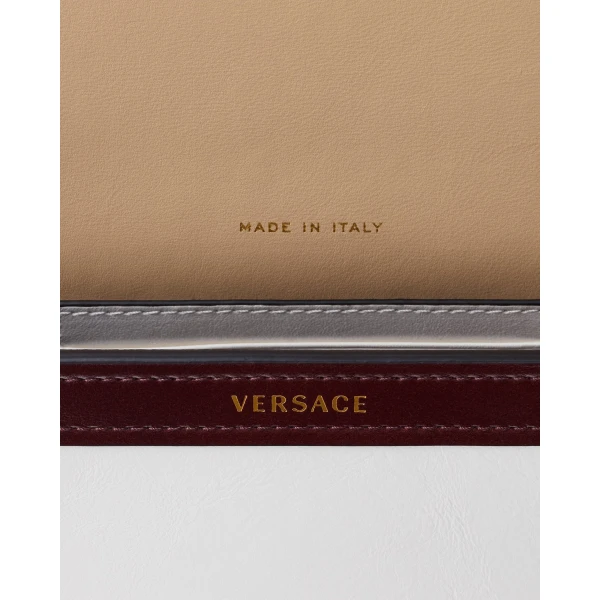 Versace Severine Leather Mini Bag in White, view 6 | Mini Bags