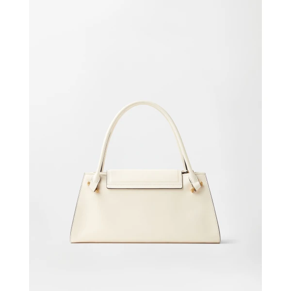 Versace Severine Leather Shoulder Bag in Beige, view 6 | Shoulder & Crossbody Bags