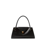 Versace Severine Leather Shoulder Bag in Black, 35 cm | Shoulder & Crossbody Bags | Coveti