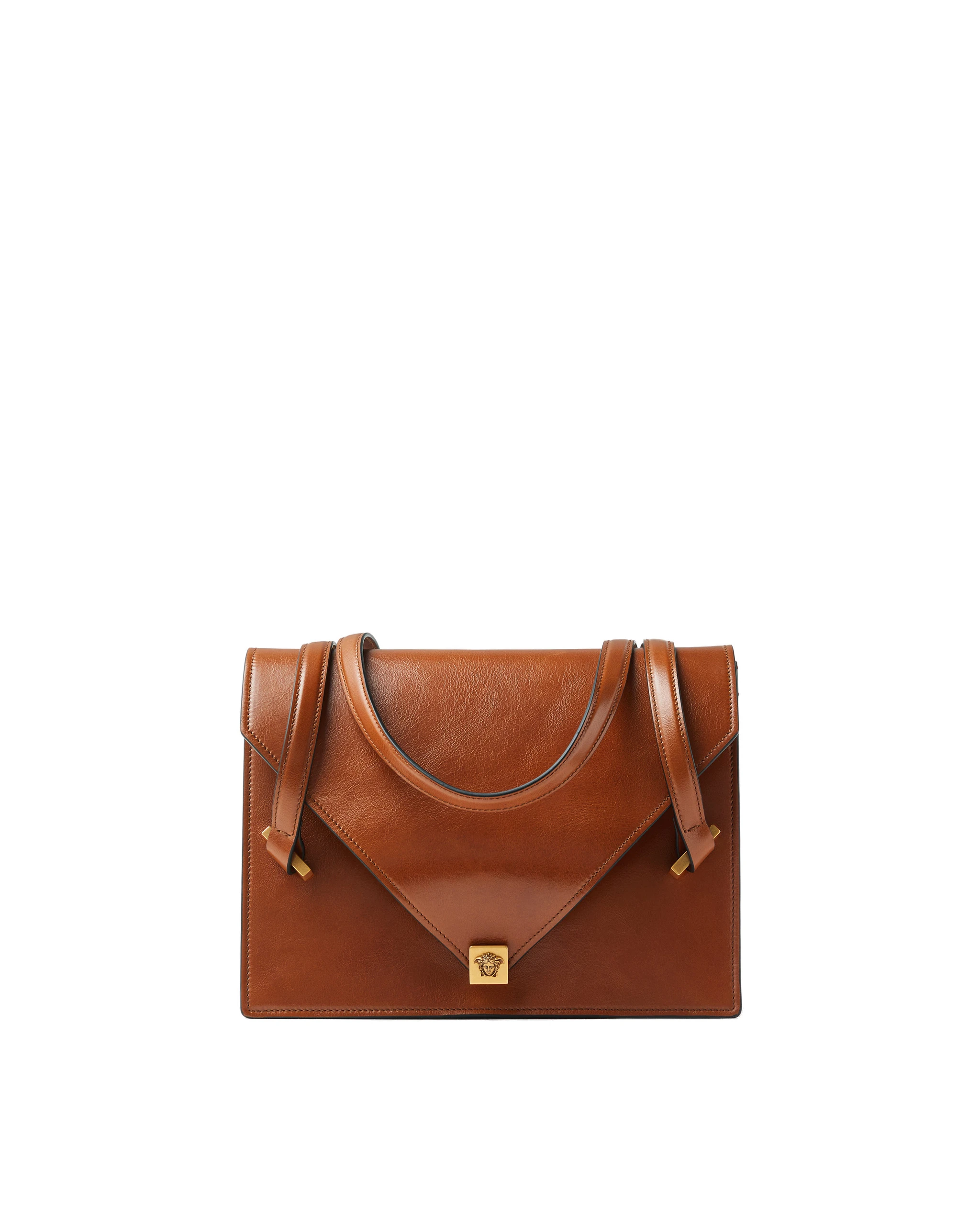 Versace Severine Leather Shoulder Bag in Brown, 26 cm Versace Severine Leather Shoulder Bag in Brown, 26 cm | Shoulder & Crossbody Bags | Coveti