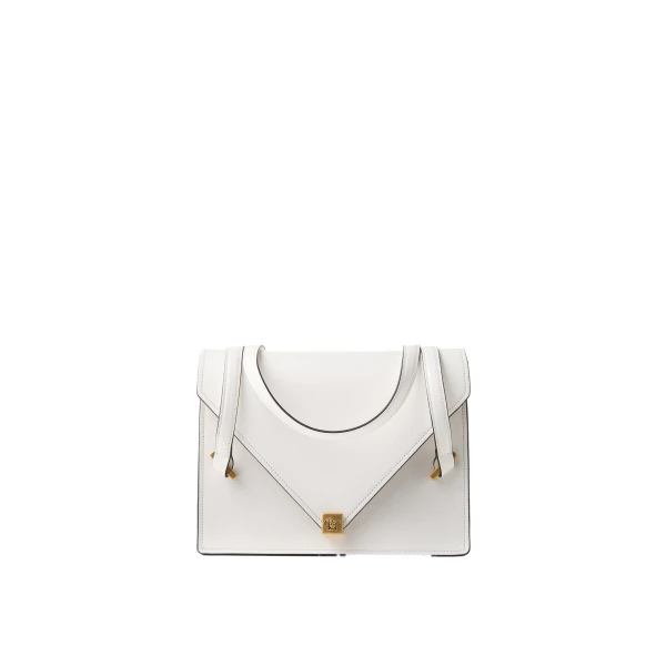 Severine Leather Shoulder Bag in White