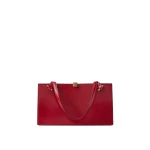 Versace Severine Leather Tote in Red | Totes & Top-Handle Bags | Coveti