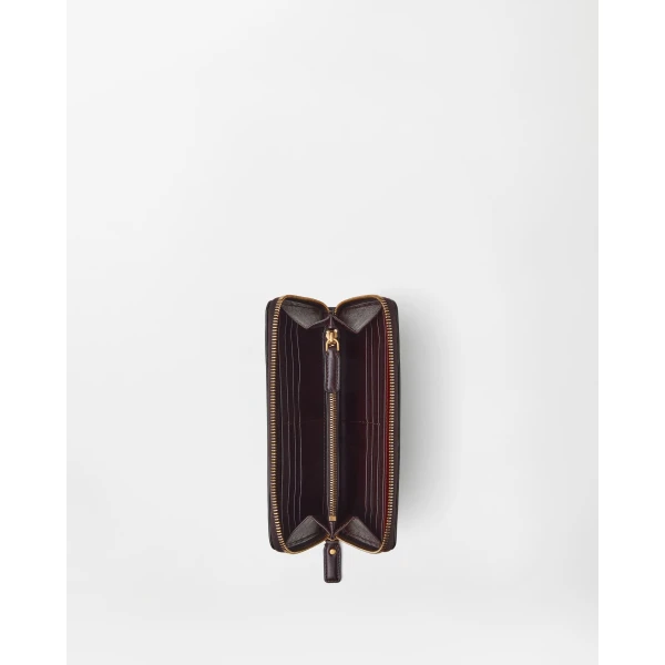 Versace Severine Leather Wallet in Brown, view 2 | Wallets & Purses