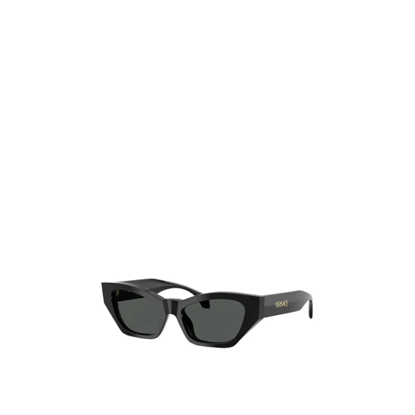 Versace Signature Cat-Eye Sunglasses in Black | Sunglasses | Coveti