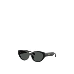 Versace Signature Low-Bridge Oval Sunglasses in Black | Sunglasses | Coveti