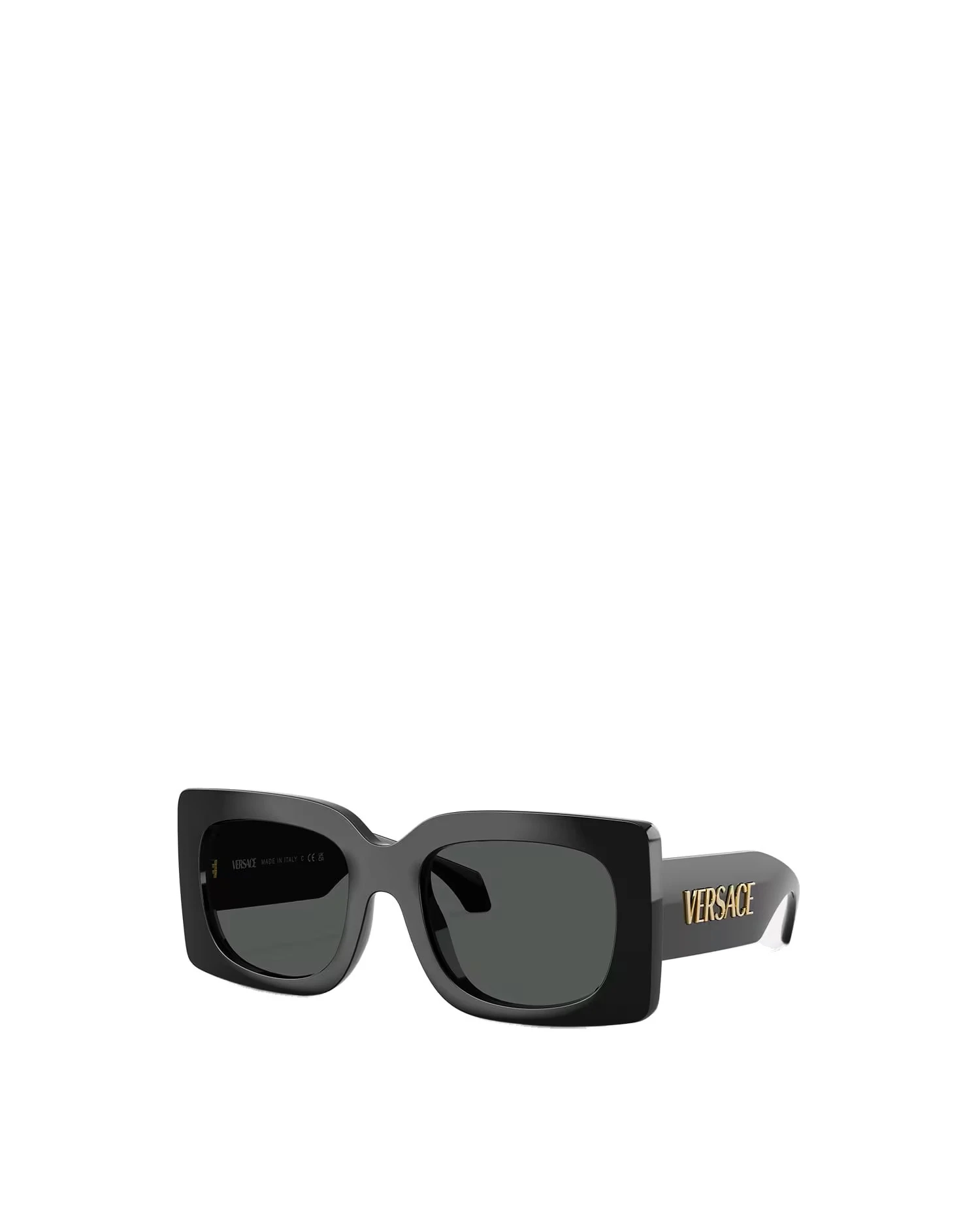 Versace Signature Squared Sunglasses in Black and Gold Versace Signature Squared Sunglasses in Black and Gold | Sunglasses | Coveti