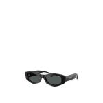 Versace Signature Sunglasses in Black and Gold Acetate | Sunglasses | Coveti