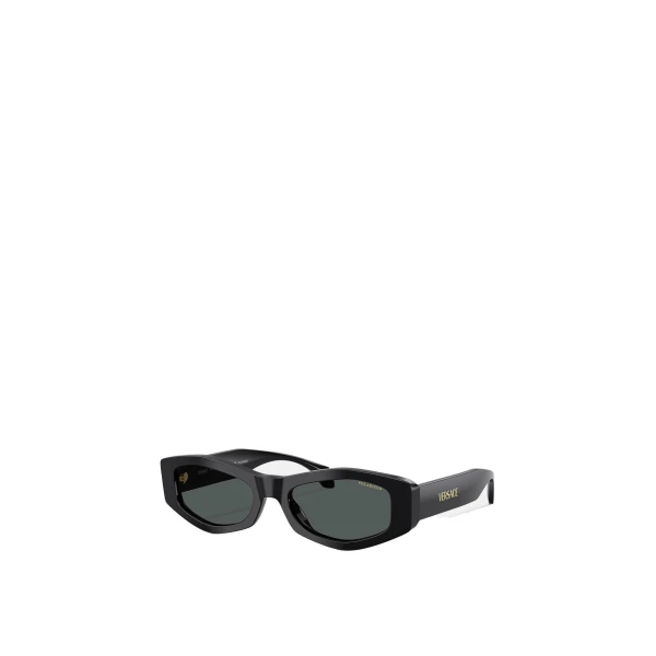 Versace Signature Sunglasses in Black and Gold Acetate | Sunglasses | Coveti