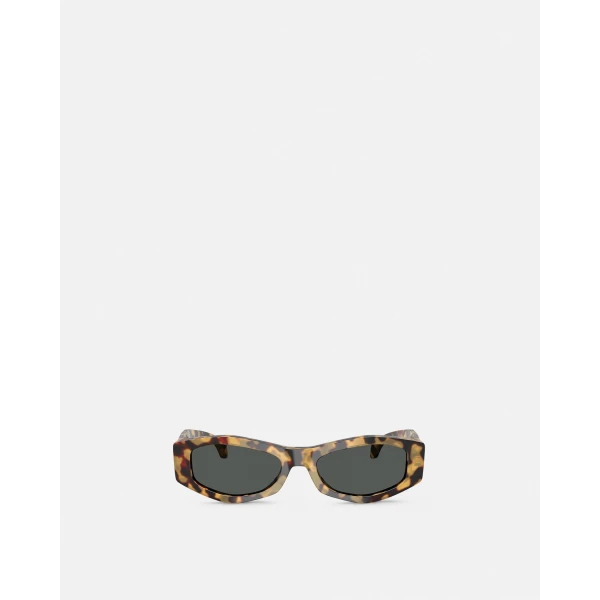 Versace Signature Sunglasses in Havana and Gold, view 2 | Sunglasses