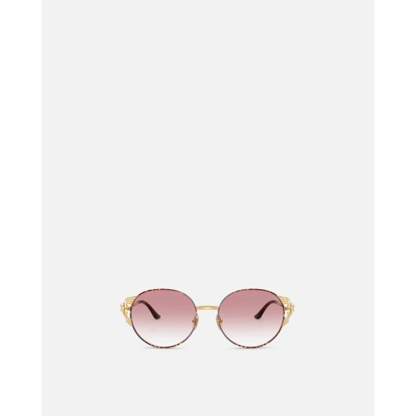 Versace Sophia Sunglasses in Gold and Pink, view 2 | Sunglasses