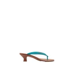 Versace Sophie Rubber Thong Sandals 40 mm in Light Blue | Flip Flops & Slides | Coveti