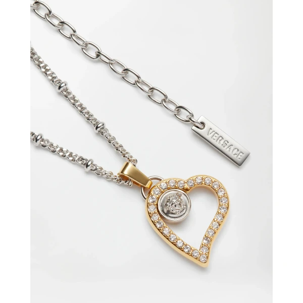 Versace St. Valentine Crystal Bracelet in Silver and Gold, view 3 | Bracelets