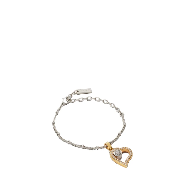 St. Valentine Crystal Bracelet in Silver and Gold