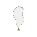 Versace St. Valentine Crystal Necklace in Silver and Gold | Necklace | Coveti