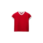 Versace Stretch Cotton-Jersey T-Shirt in Red | T-shirts | Coveti